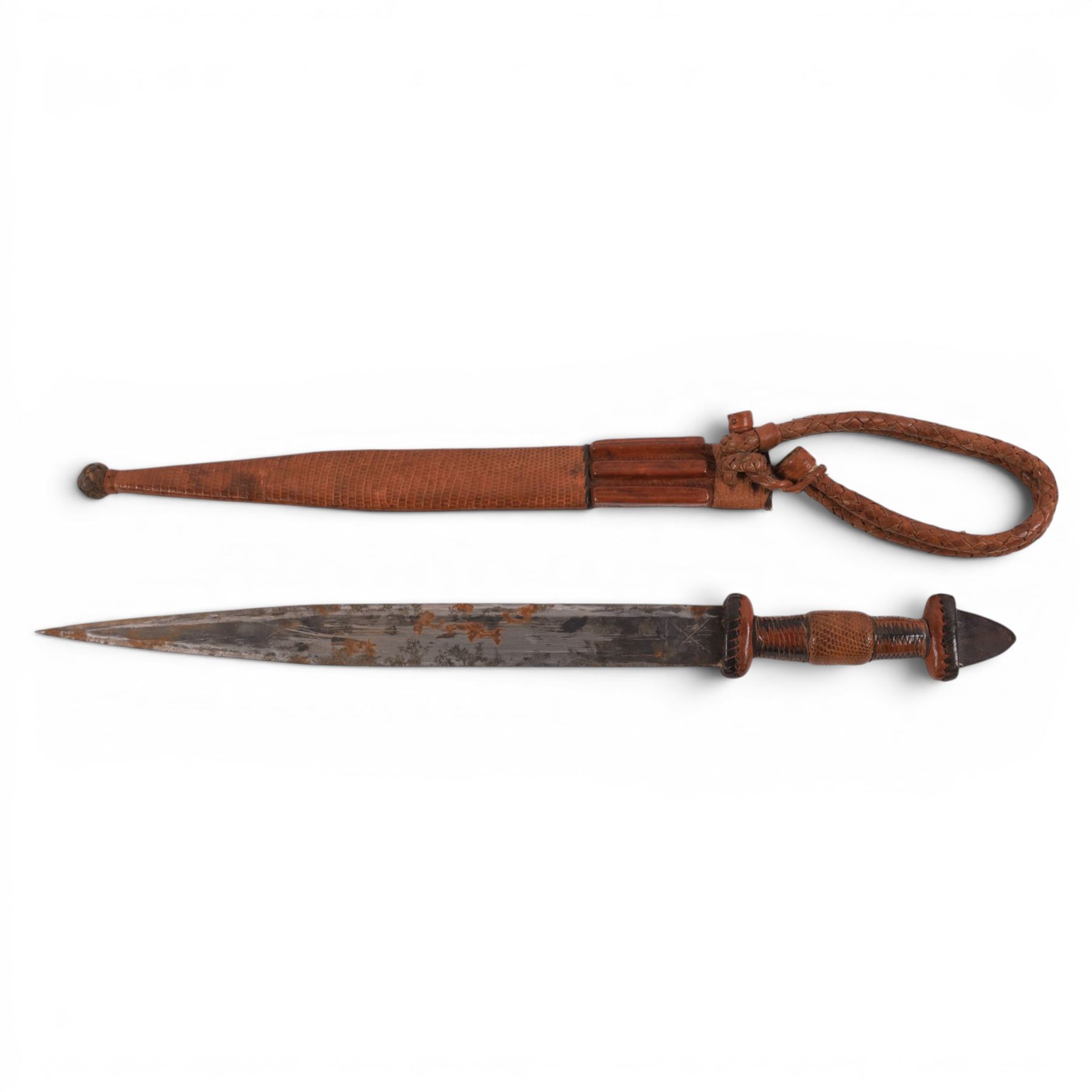 African dagger and scabbard