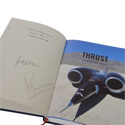 Limited edition Lledo Thrust SSC The World's First Supersonic Car model and signed book 
