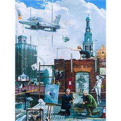 Gary Saunt (British Contemporary): 'Hull Dreams', set of four prints signed in pen 39cm x 29cm (three framed) (one unframed) (4)