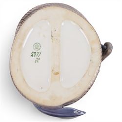Bing and Grondahl dish the rim modelled as a coiled rope with anchor 2377, D20cm