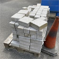 Quantity of square granite brick sets, 10cm x 10cm, on one pallet - THIS LOT IS TO BE VIEWED AND COLLECTED BY APPOINTMENT FROM THE CAYLEY ARMS, HIGH STREET, BROMPTON-BY-SAWDON, YO13 9DA