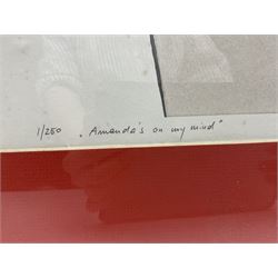 Georg Rauch (Austrian 1924-2006): 'Amanda's on my Mind', screenprint signed titled and numbered 1/250 in pen 72cm x 49cm