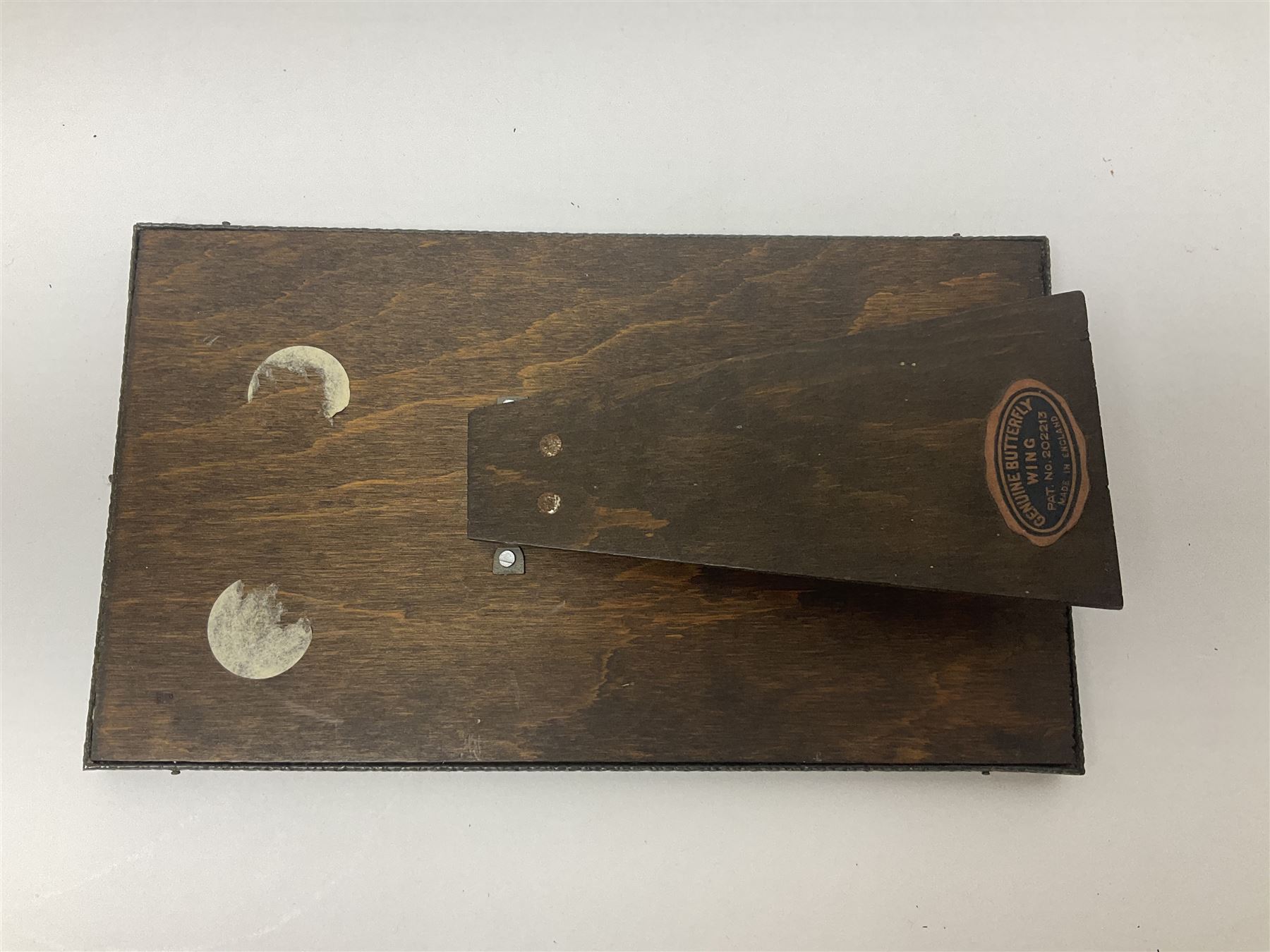 Seven 1930's butterfly wing pictures, mainly of ladies in period dress, one signed Dorothy Buckley, largest H18cm