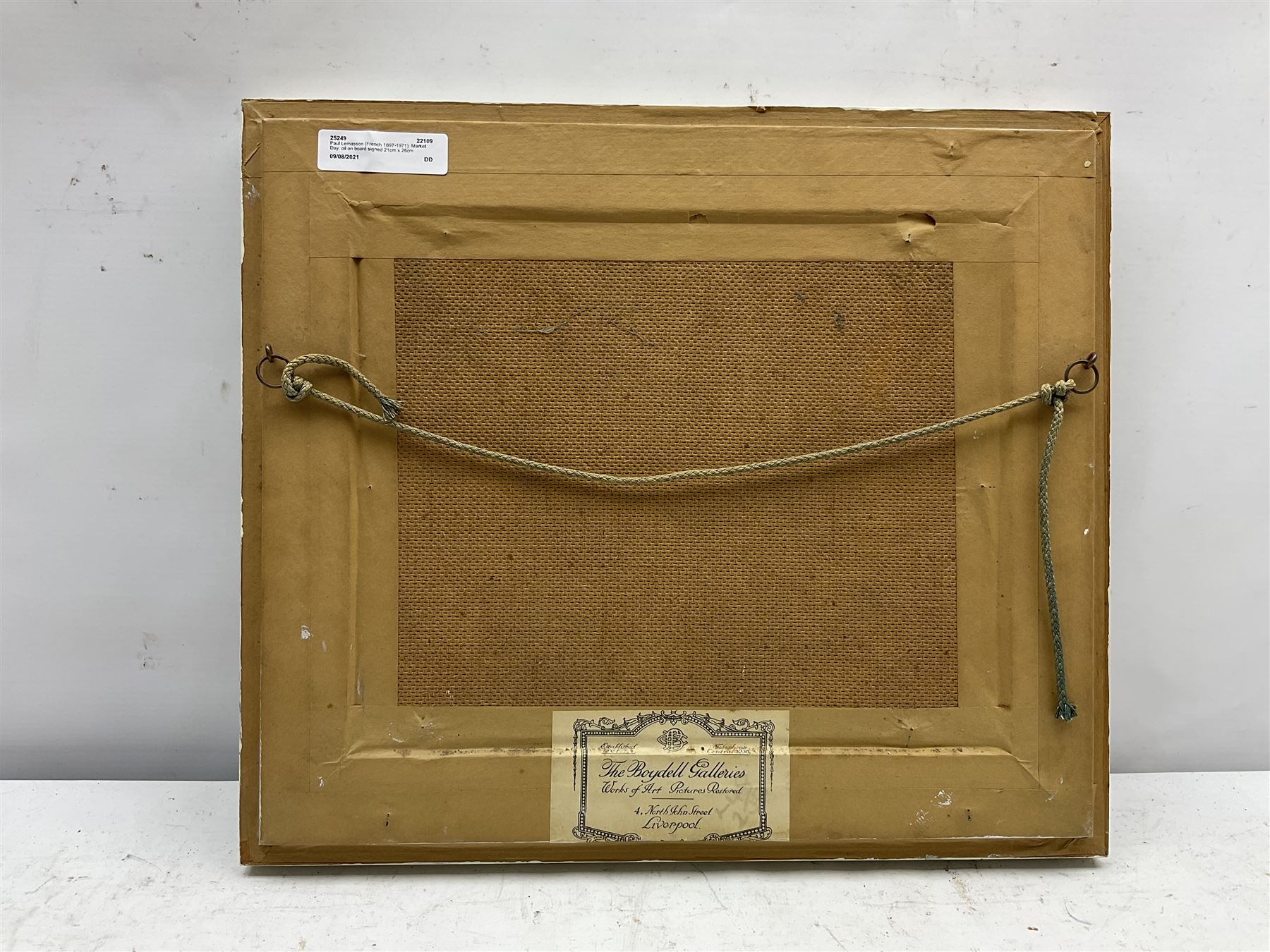 Paul Lemasson (French 1897-1971): Market Day, oil on board signed 21cm x 26cm