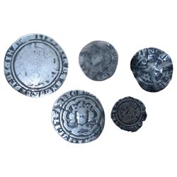 Coins including Elizabeth I 1573 sixpence and other hammered silver coins, commemorative fifty pence pieces with 2003 'Give Women The Vote', 2017 'Benjamin Bunny', 2017 'The Tales of Peter Rabbit', 2019 'Sherlock Holmes', small quantity of Great British pre 1947 silver coins, commemorative crowns, spade guinea style gaming tokens etc