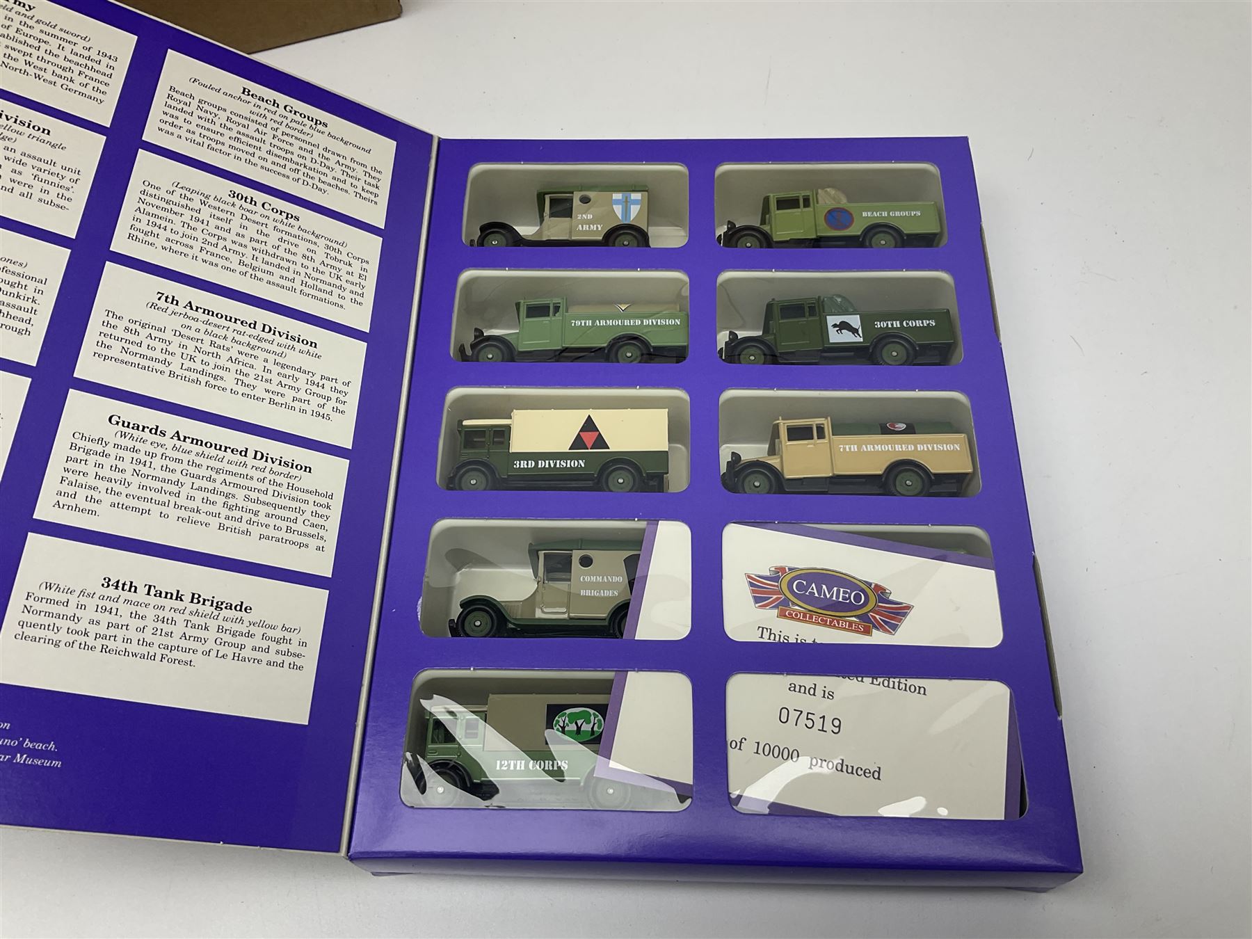 Corgi Cameo - seventy die-cast advertising vehicles in original delivery packaging; together with seven limited edition Cameo Collectables Collection sets to include The D-Day Collection and The Unilever Collection; all boxed