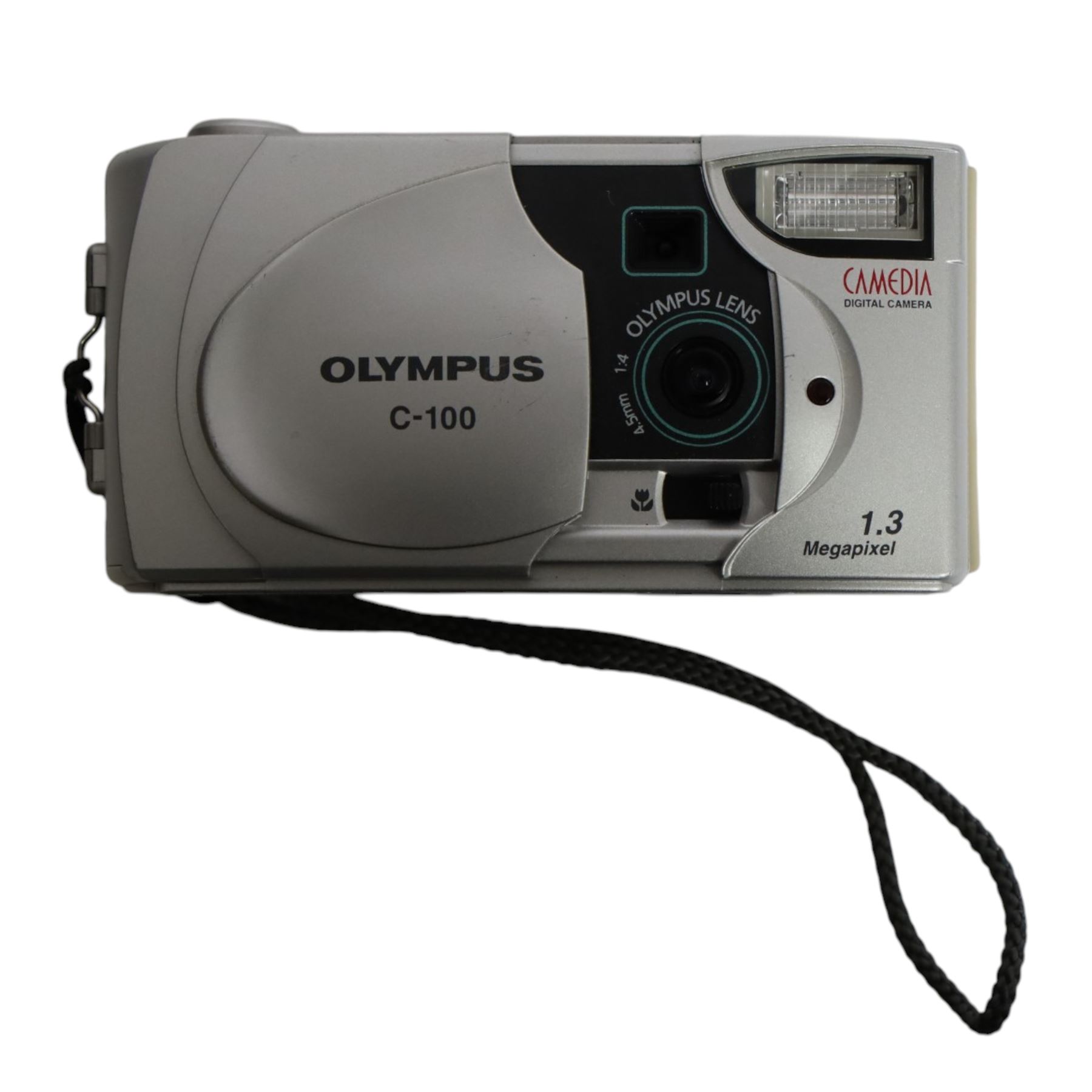 Five Olympus compact digital cameras, comprising Superzoom 800S, Camedia C-450 Zoom, Superzoom 160, XA3 and a boxed Camedia C-100