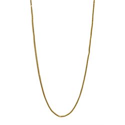 Gold foxtail link necklace tested to 20.5ct, approx 4.55gm 