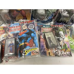 Eaglemoss DC Comics Super Hero Collection - sixteen magazines with models each as issued in unopened plastic bags (16)
