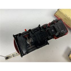 Dinky - eight unboxed and playworn/repainted commercial vehicles including Foden flatbed lorry, Bedford Articulated lorry, Leyland Comet Ferrocrete lorry, Guy Spratts panel van, Fire Engine, Jones Fleetmaster, Commer breakdown truck etc (8)