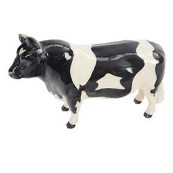 Beswick Friesian Cow family group, comprising Bull CH. Coddington Hilt Bar 1439, Cow CH. Claybury Leegwater 1362 and Calf 1249