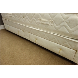 Beevers Whitby 3' single divan bed, sprung base with storage drawers