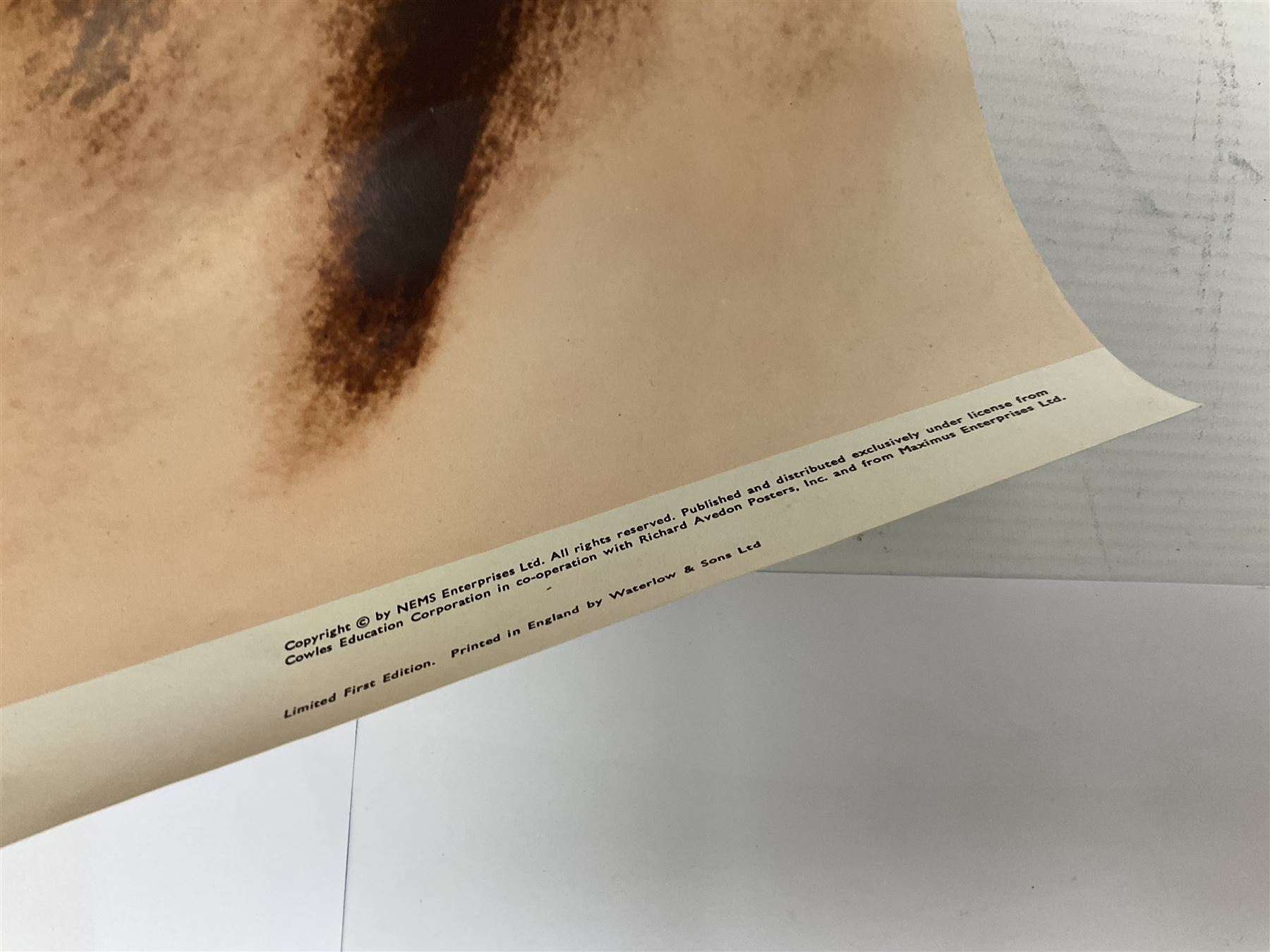 Set of 4 limited edition prints of the Beatles, by Richard Avedon for the Daily Express, H68 W48cm