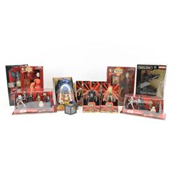Star Wars figures, mostly Episode I, comprising two Hasbro Queen Amidala Collection dolls, Hasbro Watto figure, four Hasbro Revenge Of The Sith action figures (Obi-Wan Kenobi, Super Battle Droid, Darth Vader and Grevious's Bodyguard), four Applause collectible figures, two Applause The Phantom Menace magic cubes, Applause Darth Maul Mega Collectible, together with Disney Store Star Wars The Force Awakens Deluxe Figurine Playset and Figurine Playset (16)
