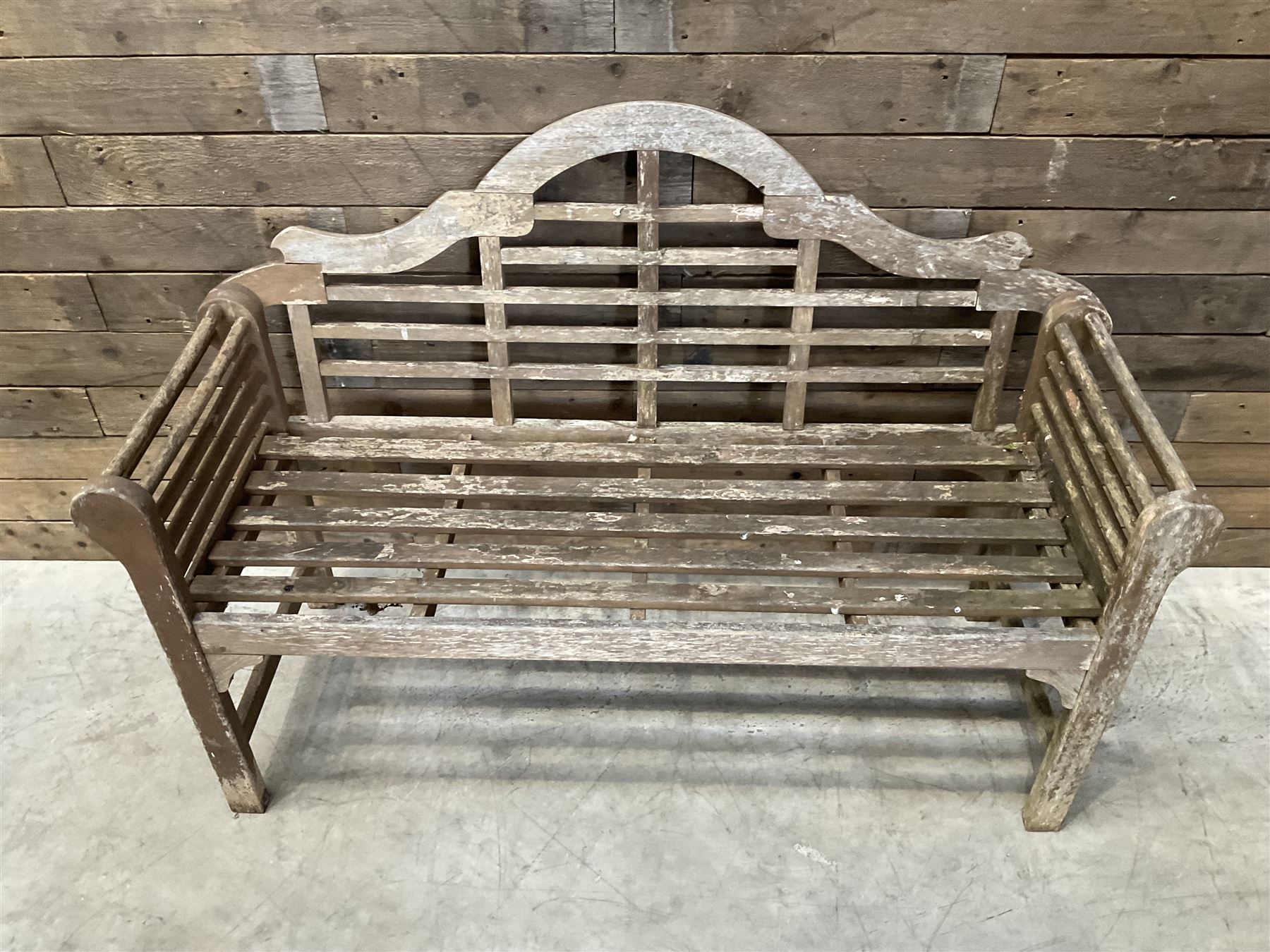  Lutyens design teak garden bench