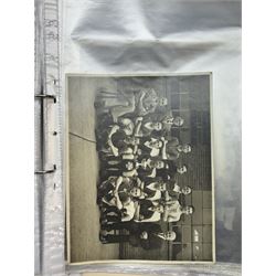 Collection of football memorabilia belonging and relating to the Hull based referee Frank Coultas, including 9ct gold Referee's medal for the 1957 Aston Villa v Manchester United FA Cup Final, inscribed 'The Football Association, F.B Coultas, F.A. Challenge Cup Competition, Final Tie 1957', hallmarked and in original case; the kit worn by him to referee the 1957 FA Cup Final and ephemera relating to the match including photographs, programmes and tickets; together with other football memorabilia collected by Frank Coultas, including programmes, photograph and ticket stubs, with some items relating to the 'Busby Babes'