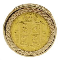 Queen Victoria 1892 gold shield back hal