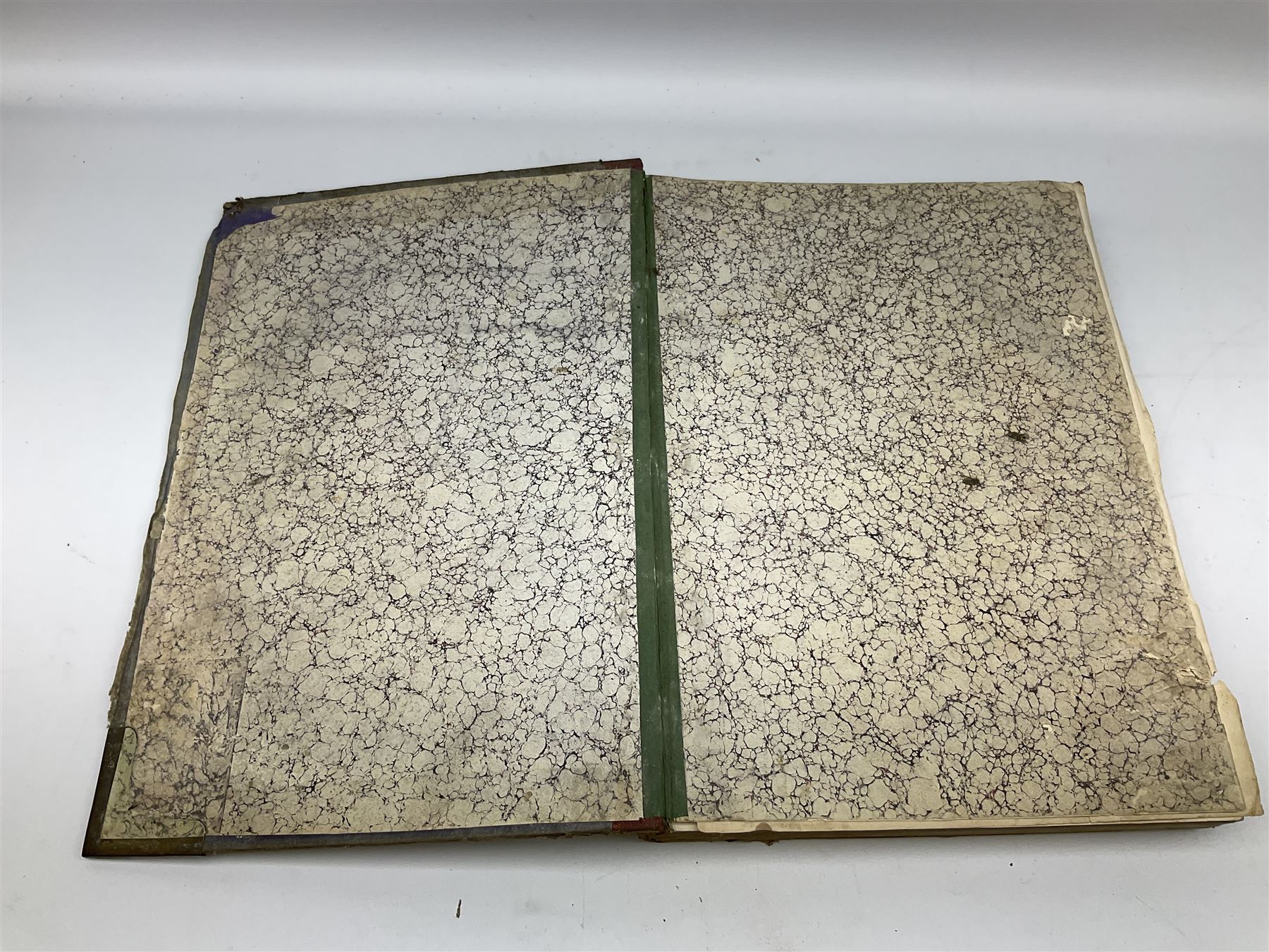 Six 19th century leather bound books of music comprising Graduale Juxta Missale Romanum and Antiphonarium Romanum. Both 1828 Divione; Graduel Romain and Psautier Romain. Both 1859 Digne/Paris; Graduel Romain. 1872 Marseille; and Missale Romanum. 1853 Mechliniae (6)