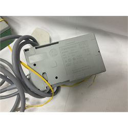 Fleischmann ‘N’ gauge - quantity of track, couplings, switches and accessories to include no.9481 Dump Car Unloader, two transformers and a mid 1980s Fleischmann catalogue 