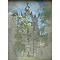 Sir William Oliphant Hutchison PRSA (Scottish 1889-1970): 'Aberdeen' & 'An Estuary', pair oils on canvas board unsigned 29cm x 22cm (2)
Provenance: with Abbott and Holder, Museum St., London; the artist's estate, labels verso