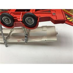 Corgi - Gift Set no.41 comprising Carrimore Mark Iv Transporter, Morris Mini-Cooper, BMC Mini-Cooper S, Morris Mini-Minor, Volvo P.1800 and Sunbeam IMP; missing MGC GT car; in original box 