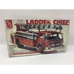 Seven scale model assembly kits to include Airfix, Heller, Italeri etc in one box