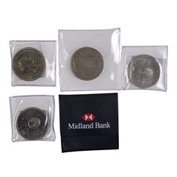 Queen Elizabeth II commemorative two pound coins, face value of approximately 492 GBP