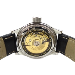  Oris gentleman's big crown pointer date automatic chronometer wristwatch model no 7482B boxed 36mm  