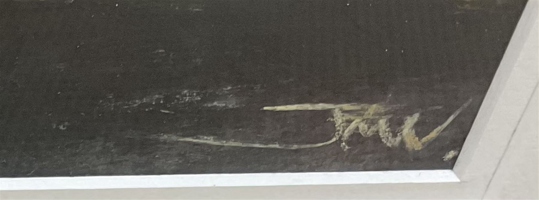 Jim Wright (Scottish 1945-): 'Westerdale', mixed media signed with initials 50cm x 71cm
Notes: Jim now living at Kirkbymoorside North Yorkshire was born in Scotland and spent his early childhood in Bannockburn near Stirling before his family moved to Perth in Western Australia where he discovered a lifelong passion for the surf. After completing his studies and gaining a diploma in art in Australia he worked in the commercial art field for many years before moving into Fine Art in 1998. Since then he has successfully established a reputation for his landscapes and seascapes of North Yorkshire.