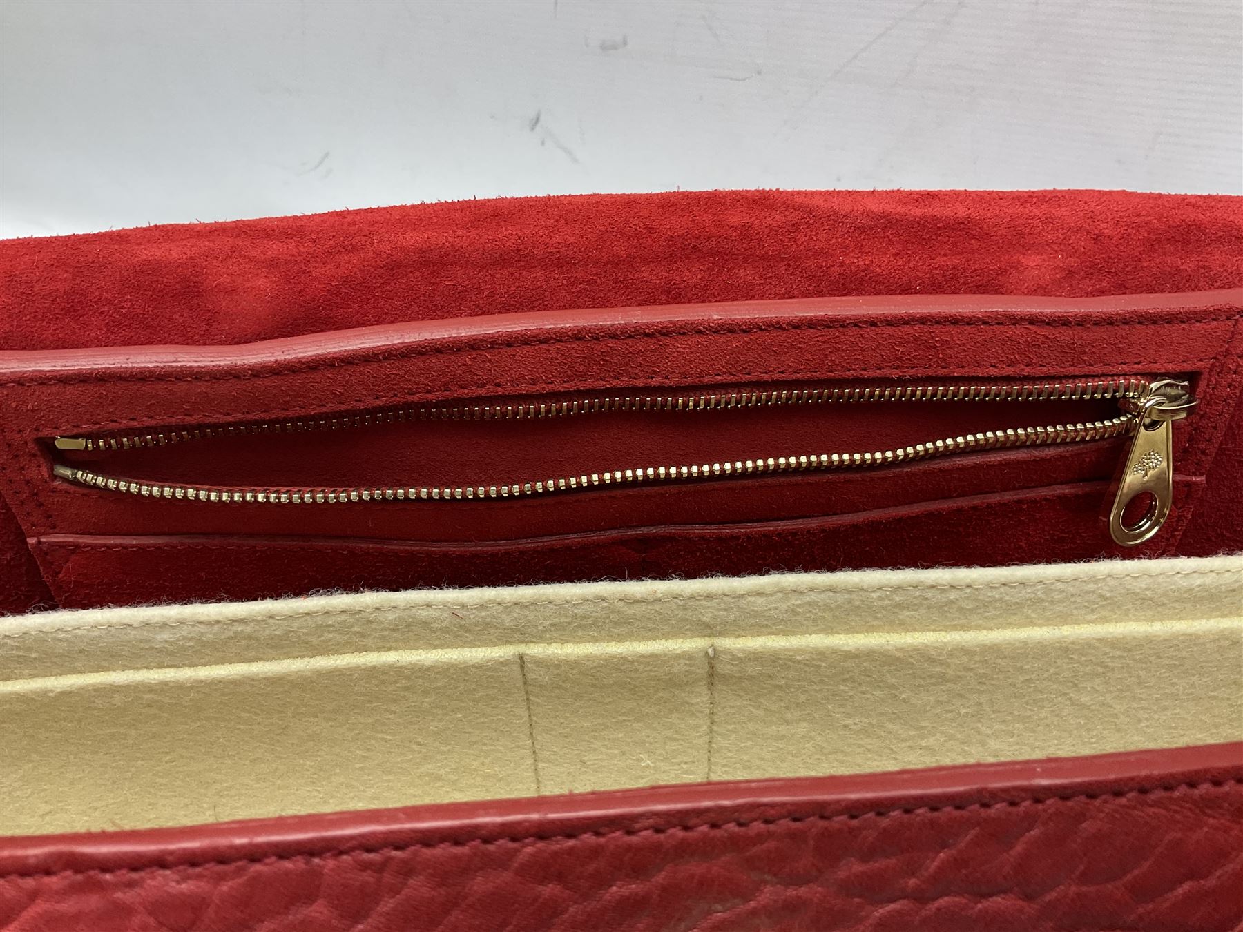 Mulberry Red Leather Bayswater Bag Textiles Clothing 72127