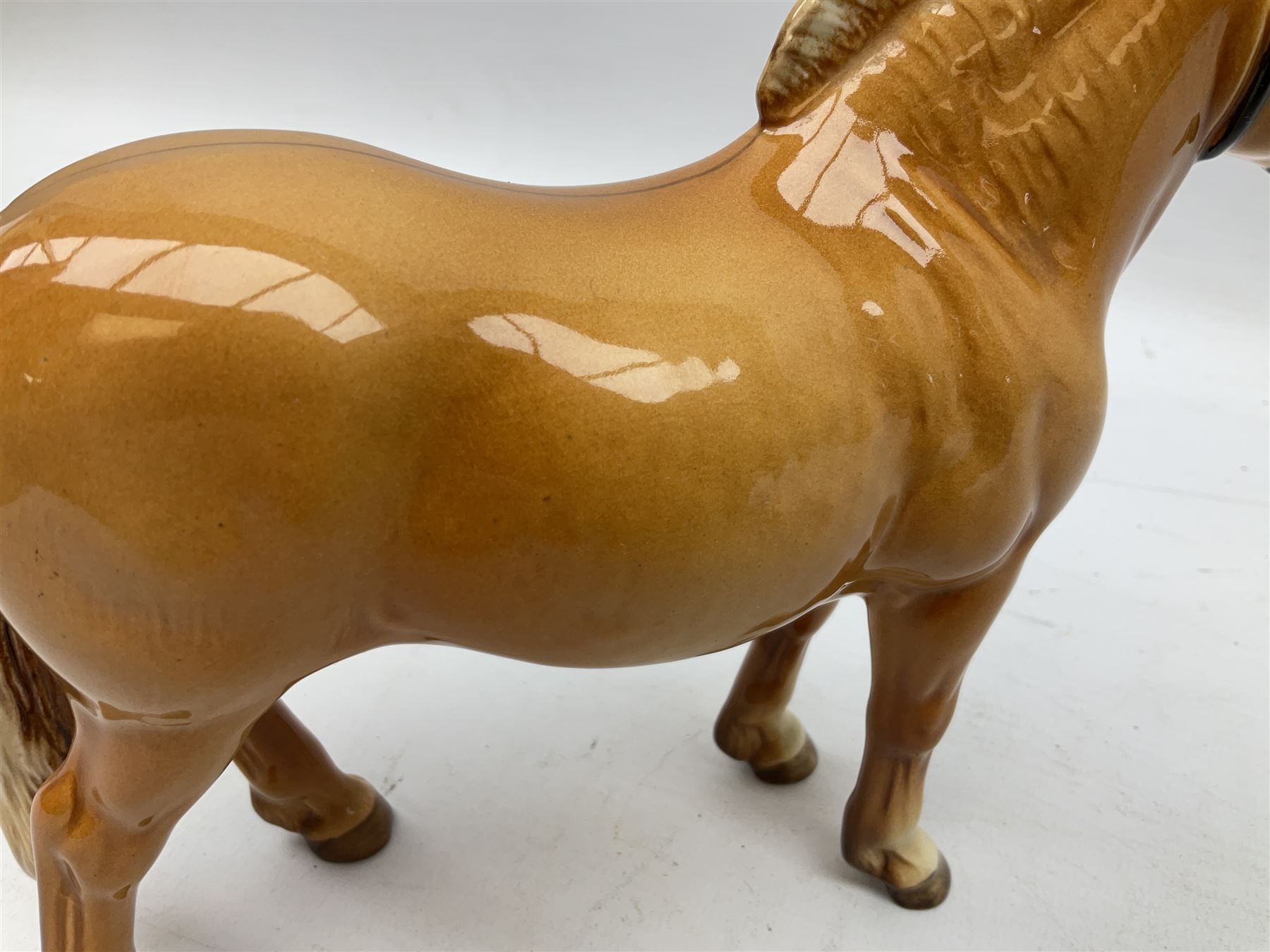 Beswick Norwegian Fjord Horse in Dun gloss, no. 2282, printed mark beneath, H16cm
