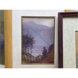 Collection of original watercolours, artists to include Joseph Haslam Hawkswoth (British 1827-1908), Norman Wilkinson, Moffat Peter Lindner (British 1852-1949), Albert Charles Dodds, Miller Smith etc (13)