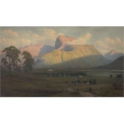 William James Ferguson (British fl.1849-1886): Ben Nevis, watercolour signed 44cm x 75cm 