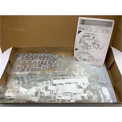 Two 1/72 scale plastic model kits of The Battle of Waterloo by Airfix and Revell; both boxed in factory sealed transparent packaging; and another Airfix 1/12 scale kit London Icons;  in factory sealed box (3)