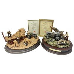 Two Country Artists figures, After the storm no CA831, limited edition 891/1750 and The Harvesters, limited edition 824/850, both with wooden base and certificates of authenticity