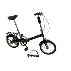 Apollo folding bicycle with hand pump and lock. - THIS LOT IS TO BE COLLECTED BY APPOINTMENT FROM DUGGLEBY STORAGE, GREAT HILL, EASTFIELD, SCARBOROUGH, YO11 3TX