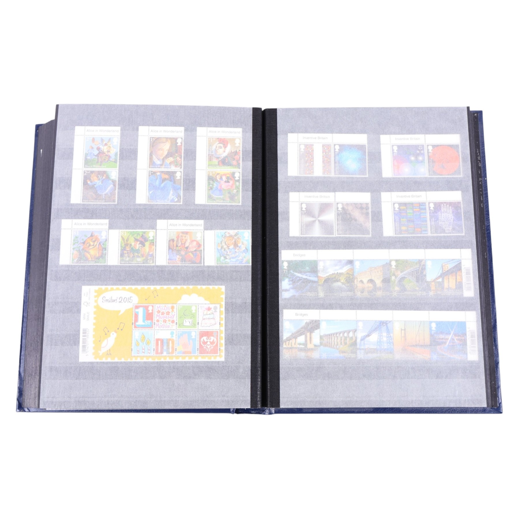 Queen Elizabeth II mint decimal stamps in one folder, face value of usable postage approximately 680 GBP