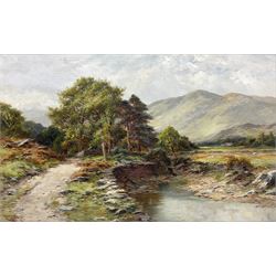 Harry James Sticks (British 1867-1938): 'At Seathwaite - Borrowdale', oil on canvas signed 39cm x 65cm 
Provenance: private collection; Anderson & Garland Newcastle 12th September 2017 Lot 106