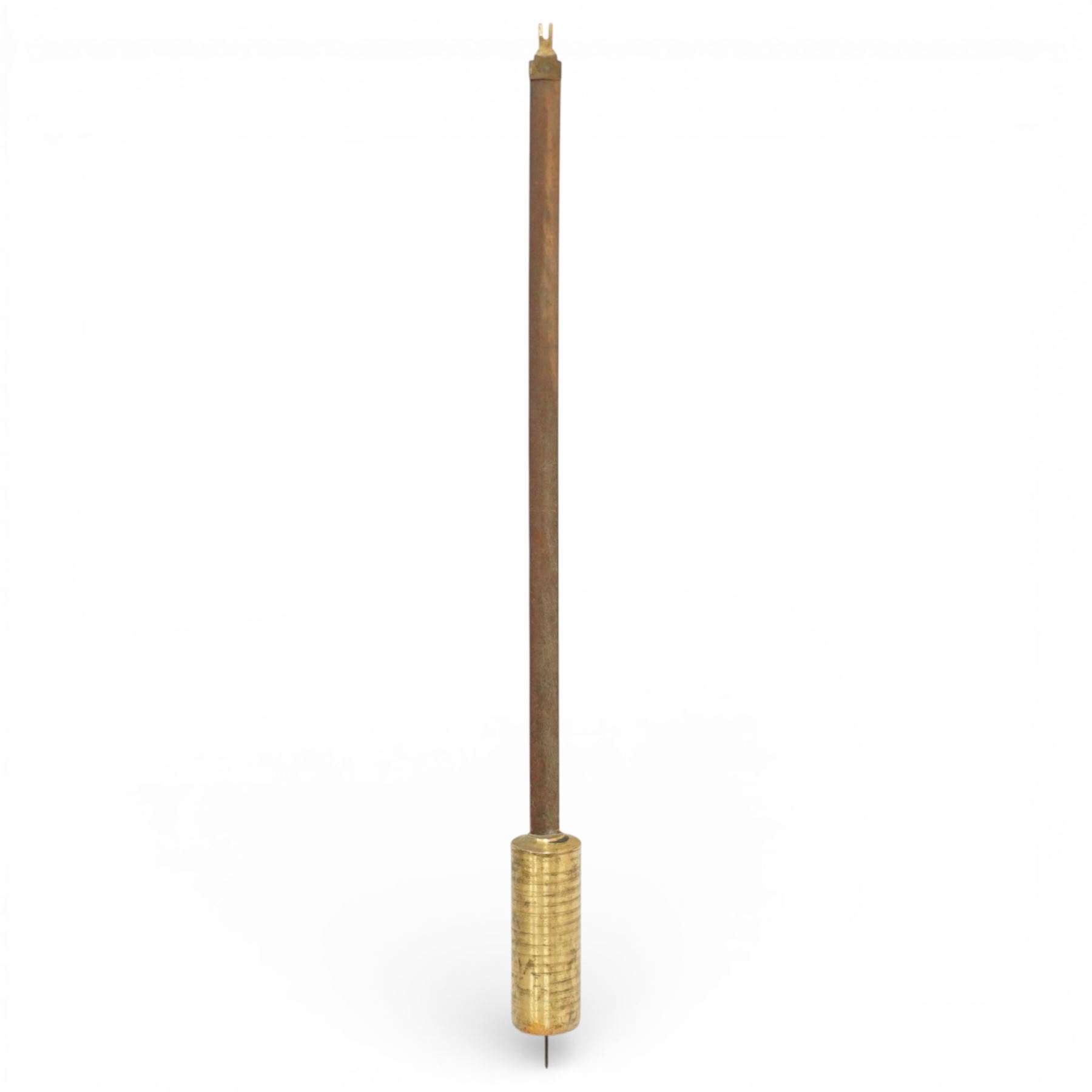  Grandmother clock, the brass dial inscribed 'Walton, Newcastle upon Tyne', with three train movement in burr walnut case on bracket feet  H170cm keys and pendulum