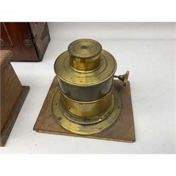 19th Century 'Empire cinematograph camera No.3, Manufactured by W.Butcher & Sons ltd'  in a wooden box with hinged handle 