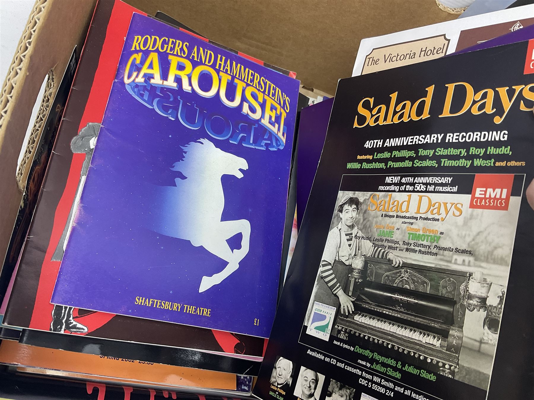 Collection of approximately 120 musical theatre programmes, to include Blood Brothers, Joseph and the Amazing Technicolour Dreamcoat, Palace Theatre programme, The Opera House Manchester programme etc  