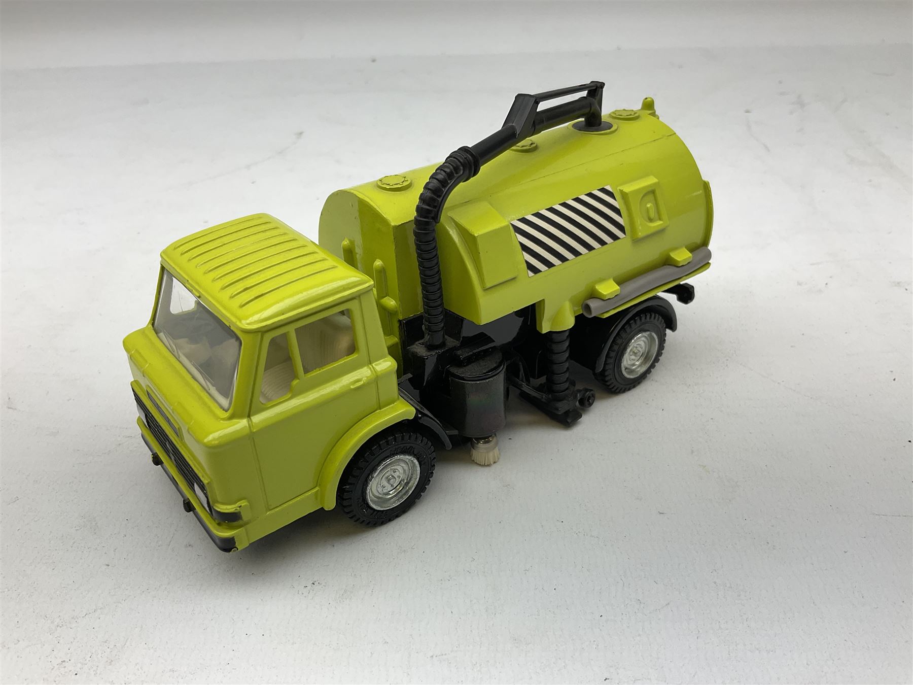 Dinky - Johnston Road Sweeper No.449; Hesketh 308E Racing Car No.222; and Happy Cab No.120; all in unpunched window boxes (3)