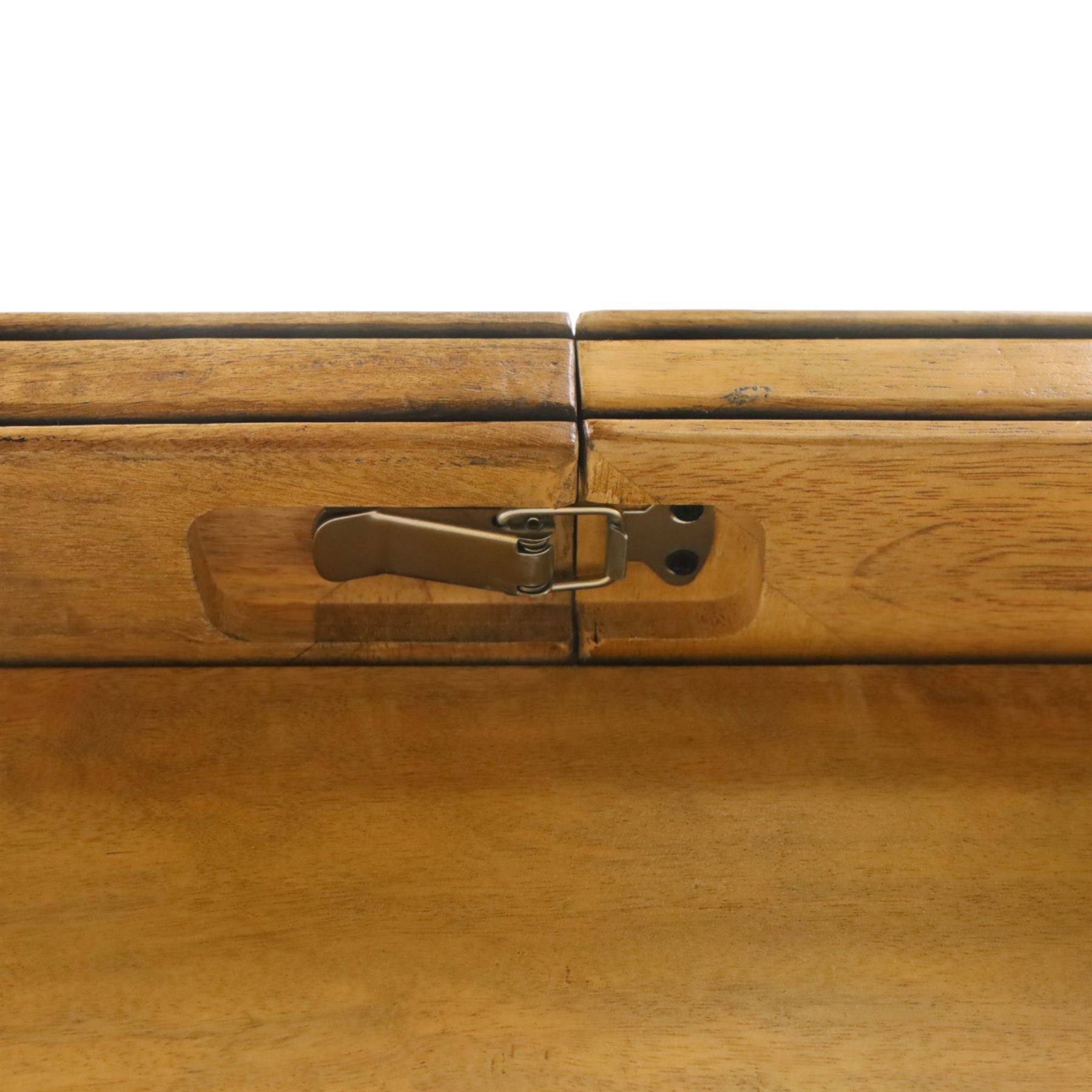 Barker & Stonehouse - 'Flagstone' extending dining table, with inlaid stone and mangowood, with integrated stowed leaf extending to 234cm, raised on square tapered supports
