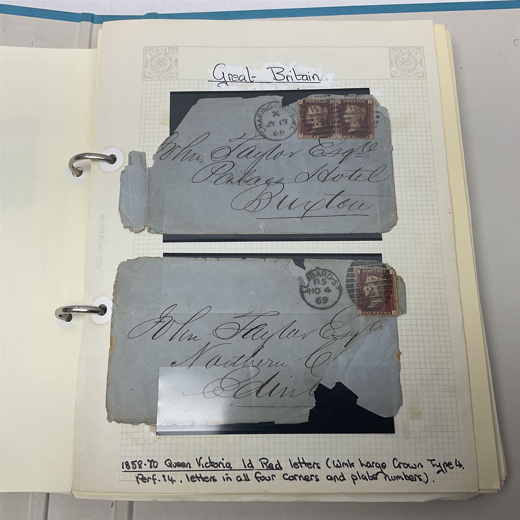 Great British Queen Victoria and later stamps, including imperf penny reds, perf penny reds, half penny 'bantams', small number of stamps on pieces or covers, one penny lilacs with block and pairs, 1883-84 two shillings sixpence, five shillings and ten shillings, various King Edward VII issues,  King George V seahorses etc