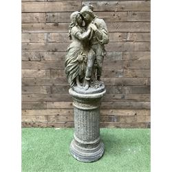 Romeo & Juliet - cast stone garden figur