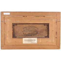 Thomas Walter Wilson (British 1851-1912): Fishermen By the River, watercolour faintly signed 16cm x 34cm;W Smith (British 19th Century): Forest Path, oil on canvas signed and dated '70, 19cm x 39cm (2)