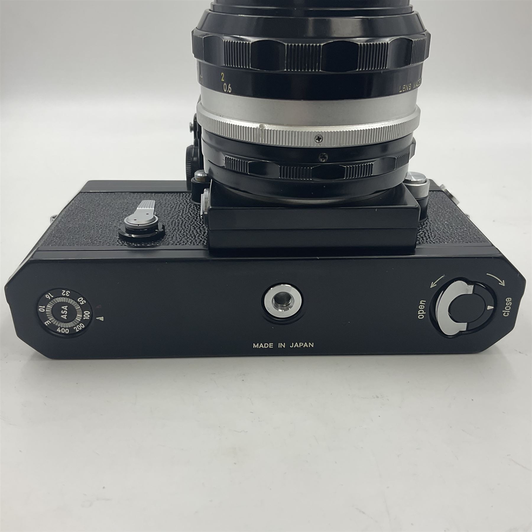 Nikon F Photomic Tn camera body, serial no. 6876146, circa 1967 with 'Nikon NIKKOR-S.C Auto 1:1.4 f=50mm' lens, serial no. 1446384 