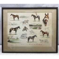 Dennis Campbell Kirtley (British 1924-2011): 'Northern Colours' and 'Stud and Stable', pair watercolours and pencil signed and dated 1970 and 1970, 41cm x 53cm (2)