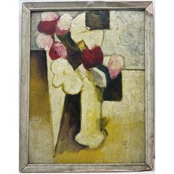 Colin Jellicoe (1942-2018): Still Life of Flowers in a Vase, oil on board signed and dated 1966, 52cm x 39cm