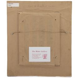 Ian Layton (British 1953-): 'Rain & Rush Hour London', oil on board signed and dated '04, 14cm x 9cm
Provenance: with the Blake Gallery York